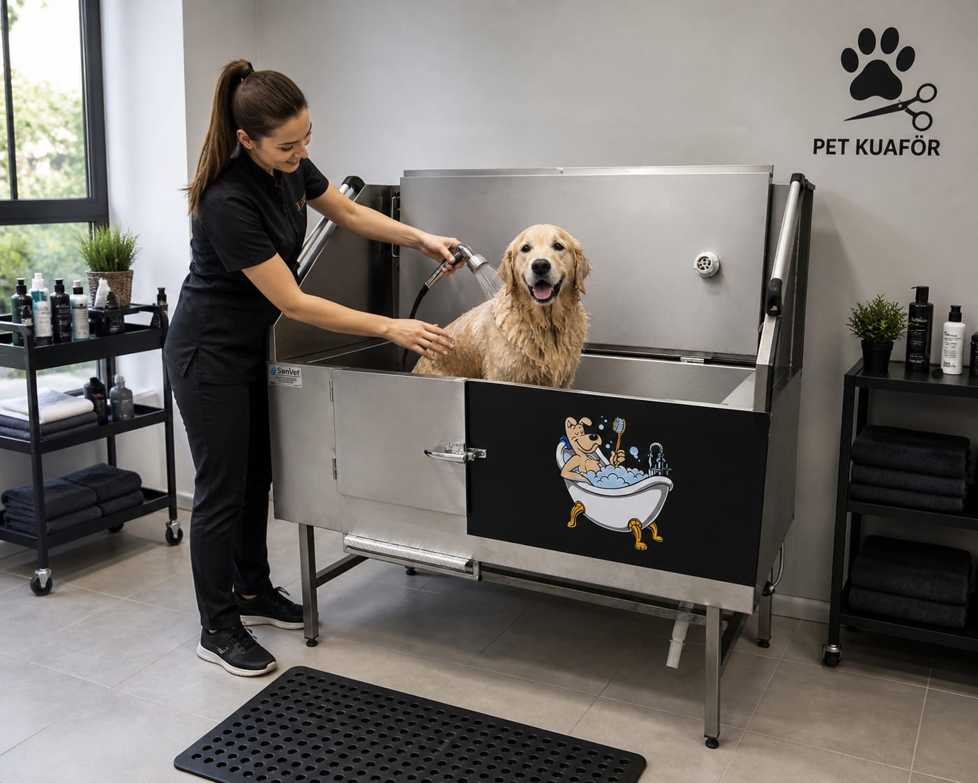 LUX Model Köpek Yıkama Küveti 2